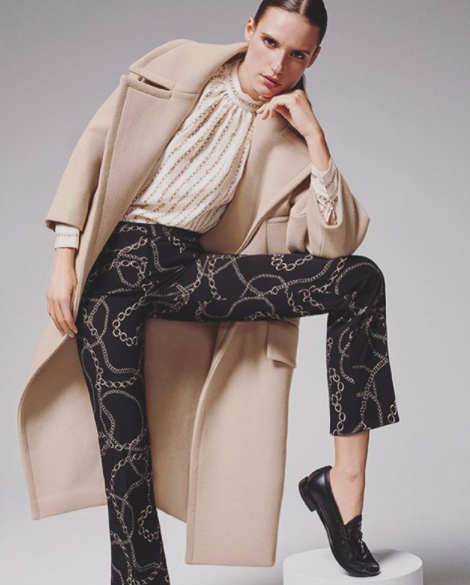CAMBIO Ros Equestrian Patterned Stretch Pants